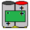 side-by-side cells, even number of cells, + end at top-right corner