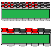 Cells with a 45 mm pitch