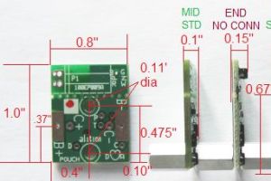 Pouch cell board mechanical dimensions