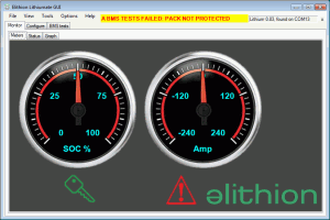 Lithiumate Lite GUI application screen