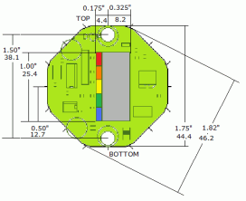 Board-level CAN display mechanical drawing