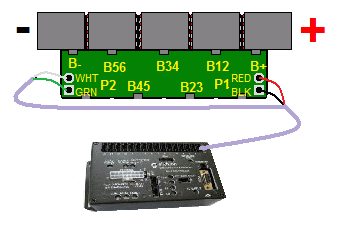 Communication cables connected to cell board, mirror