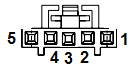 5-pin Molex C-Grid CL female housing pin-out