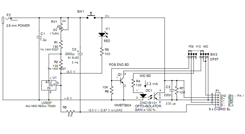 Cell Board test fixture board schematic
